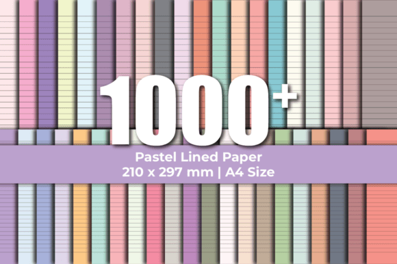 Download Lined Pages | Pastel Color Lined Paper - Lined Collection