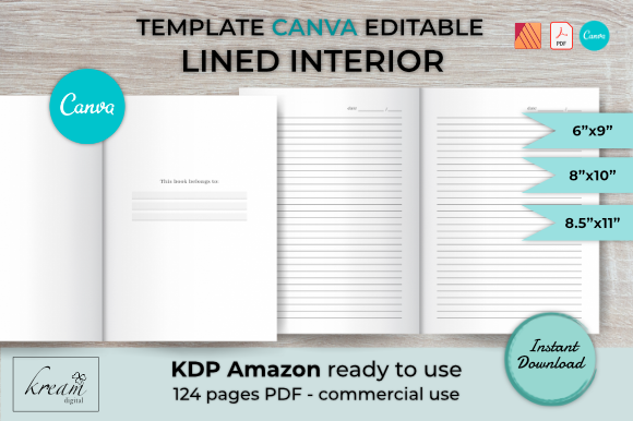 Download CANVA Lined Interior Template - Lined Collection
