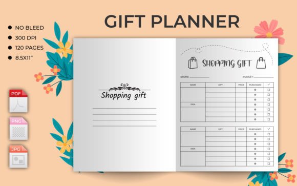 Download Gift Planner or Tracker KDP Interior - Gift Collection