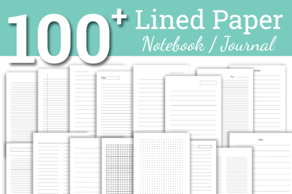Download Lined Paper Bundle | Notebook | Journal - Lined Collection