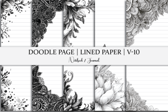 Download Lined Paper | Doodle Page | Notebook - Lined Collection
